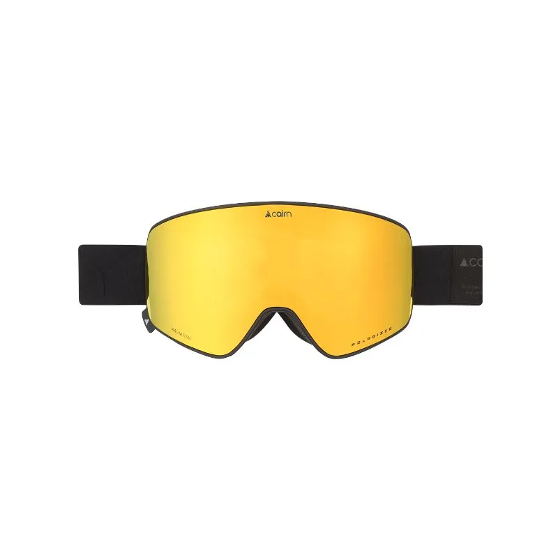 Maschera da sci per adulti Cairn Magnitude Polarized (Mat Black Gold)