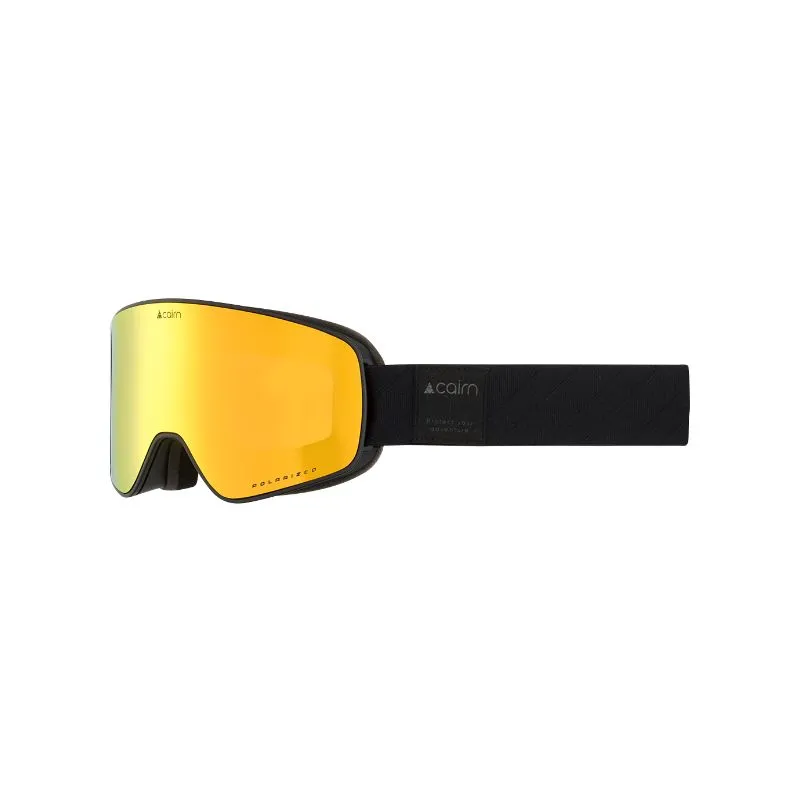 Maschera da sci per adulti Cairn Magnitude Polarized (Mat Black Gold)