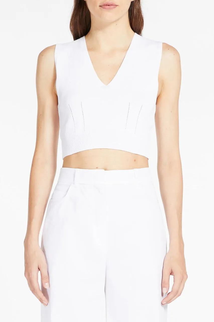 MaxMara Knitted Top / White