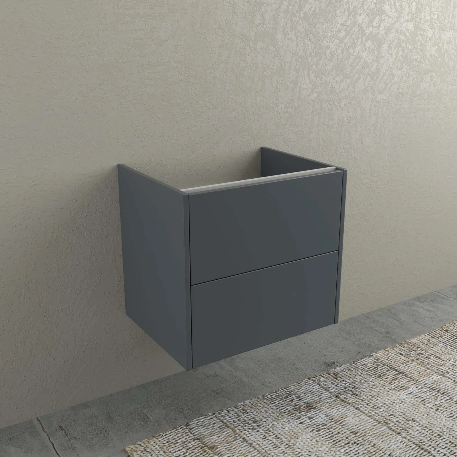 Mobile bagno base lavabo sospesa Mind 60x45x54 cm opaco