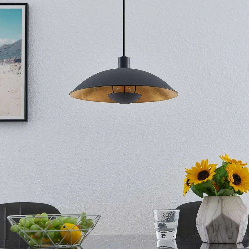 Narisara Lampada a Sospensione Ø40 Nero/Oro - Lindby | Acquista online