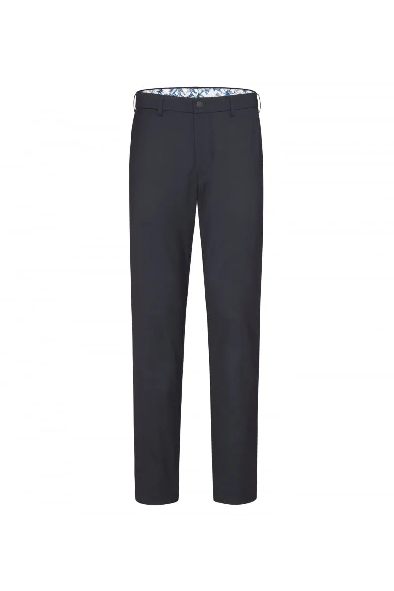 Navy blue bi-stretch wool trousers m5 by meyer modern fit