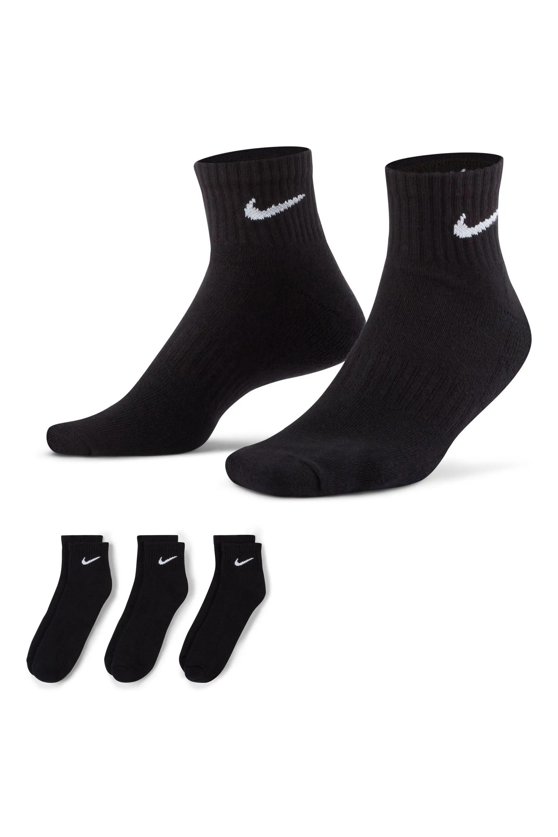 Nike - Everyday - Calzini alla caviglia imbottita da 3 Confezione