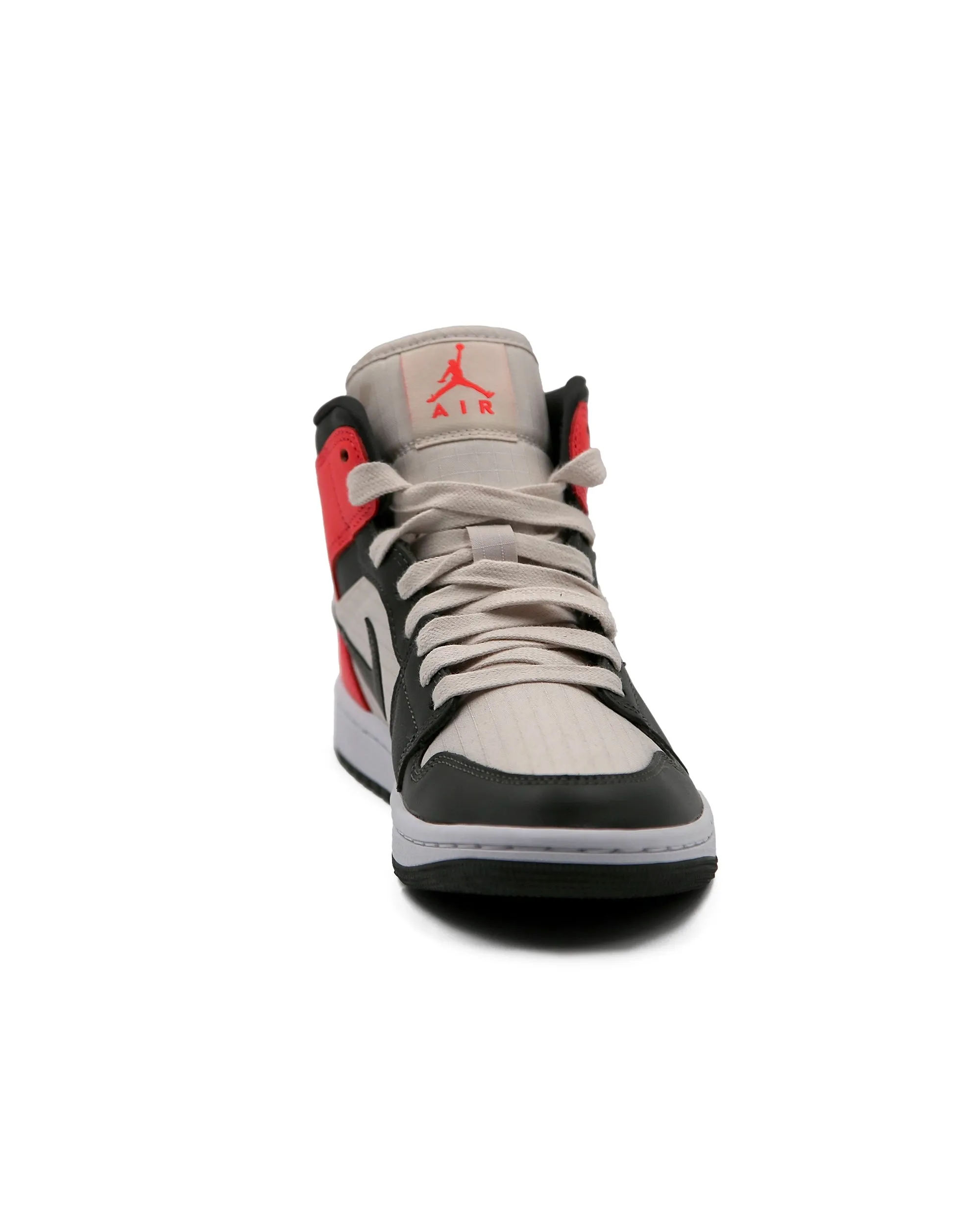 NikeJordan 1 Mid Newsprint Light Orewood Brown  