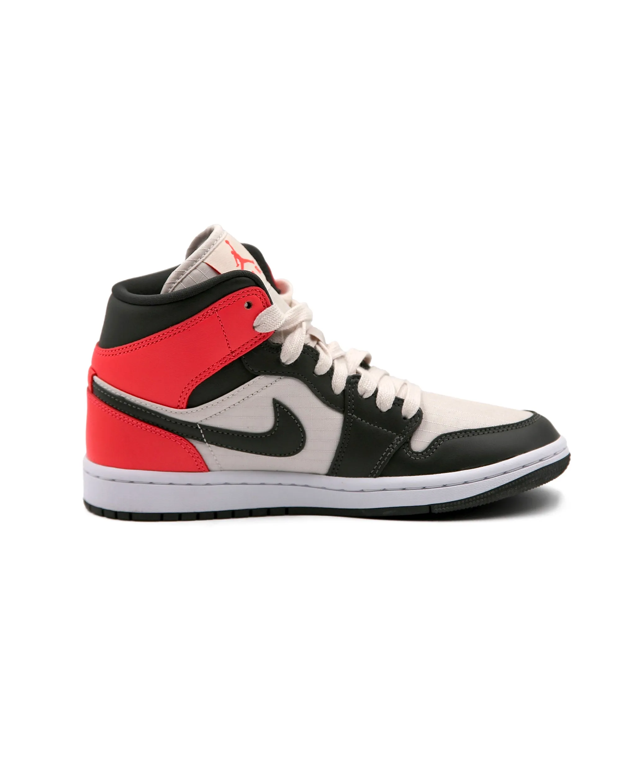 NikeJordan 1 Mid Newsprint Light Orewood Brown  