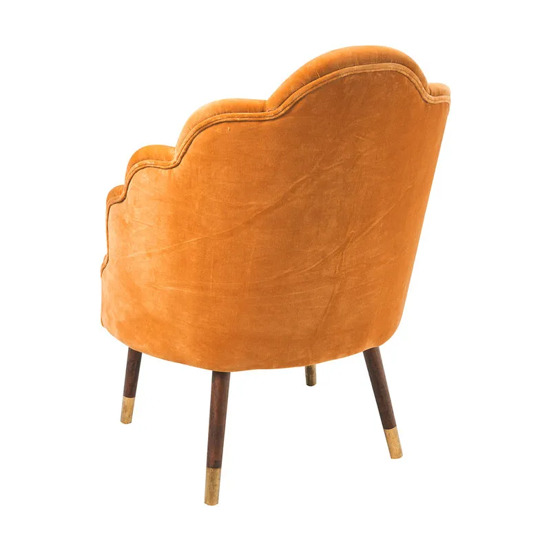 Novità Home Butterfly - poltroncina imbottita caramello