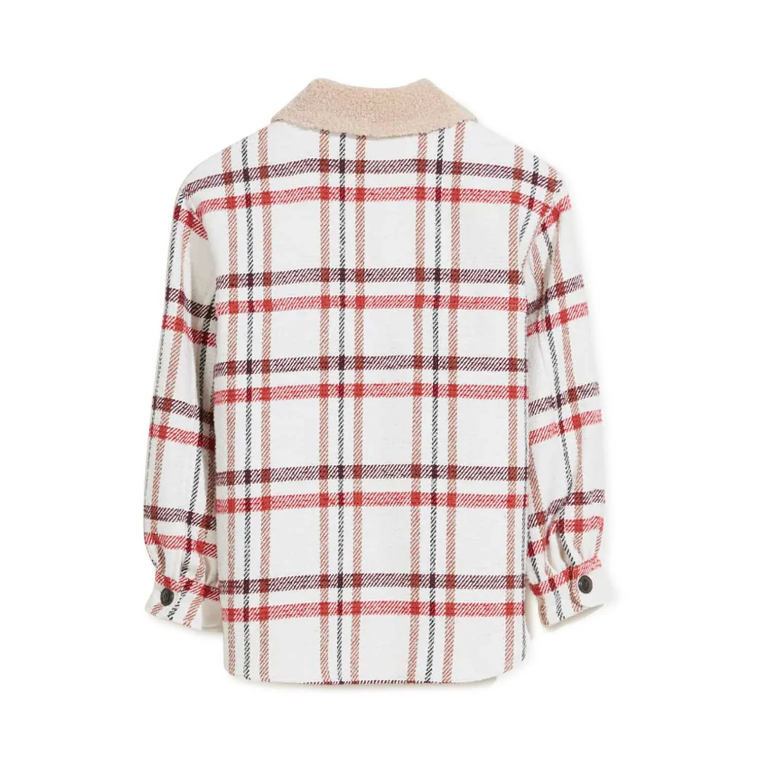 Overshirt Ariel A Quadri Con Colletto Teddy