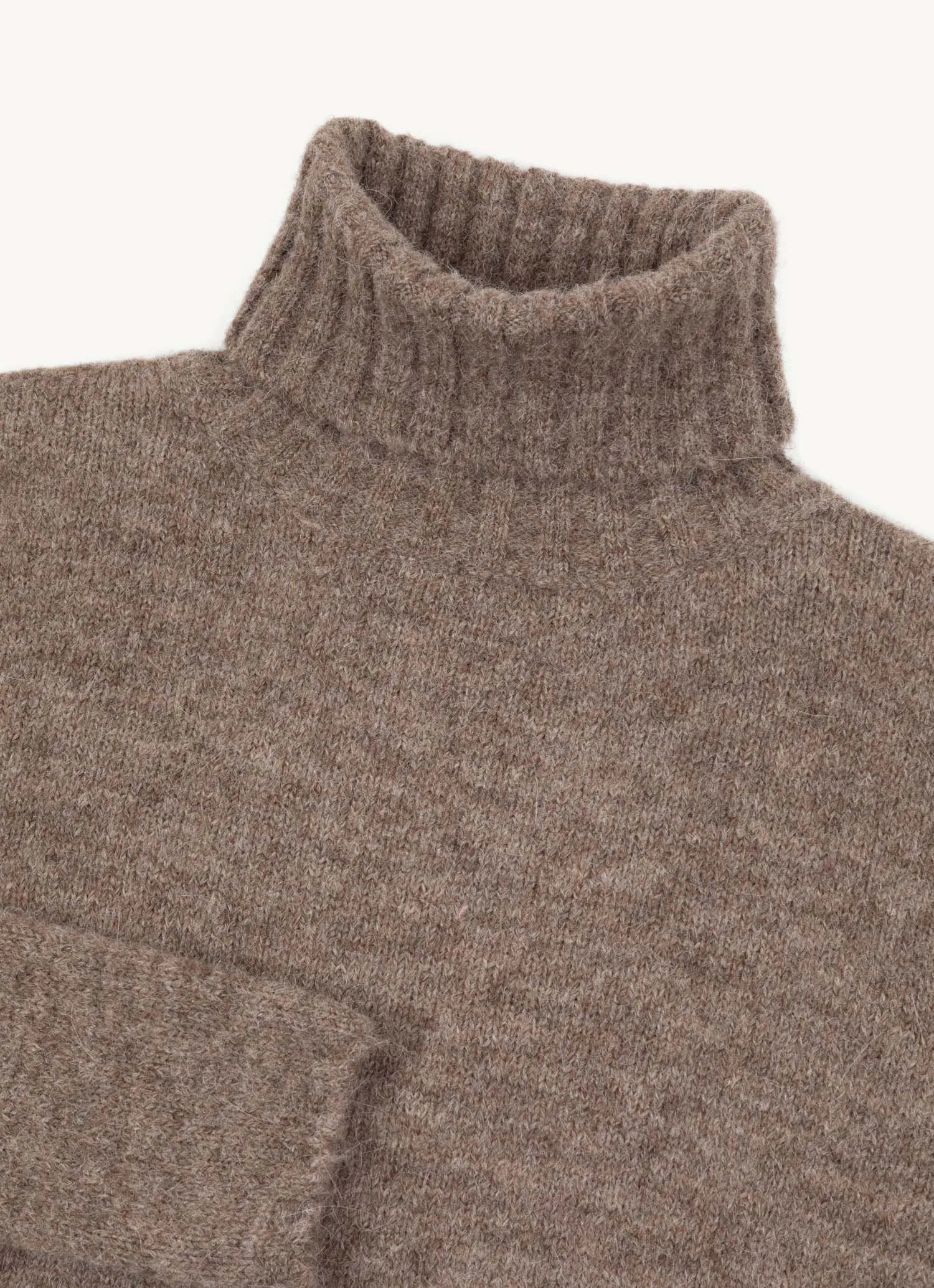 Oversized wool turtleneck