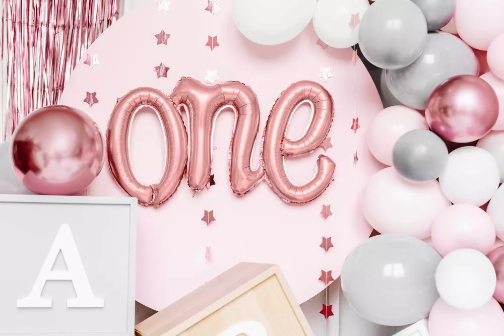 Palloncino my One foil scritta 66cm oro rosa