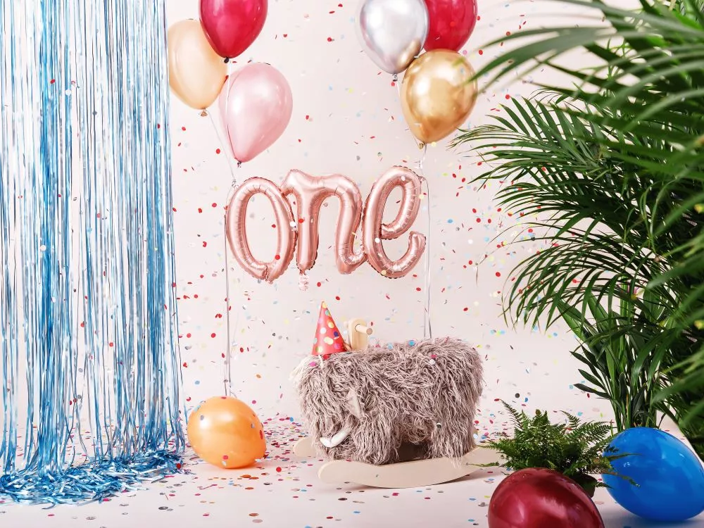 Palloncino my One foil scritta 66cm oro rosa