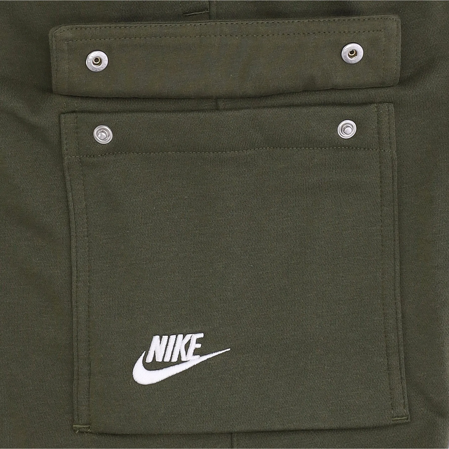 Pantalone Corto Tuta Felpato Uomo M Sportswear Club Basketball Cargo Short Rough Green/rough Green/white