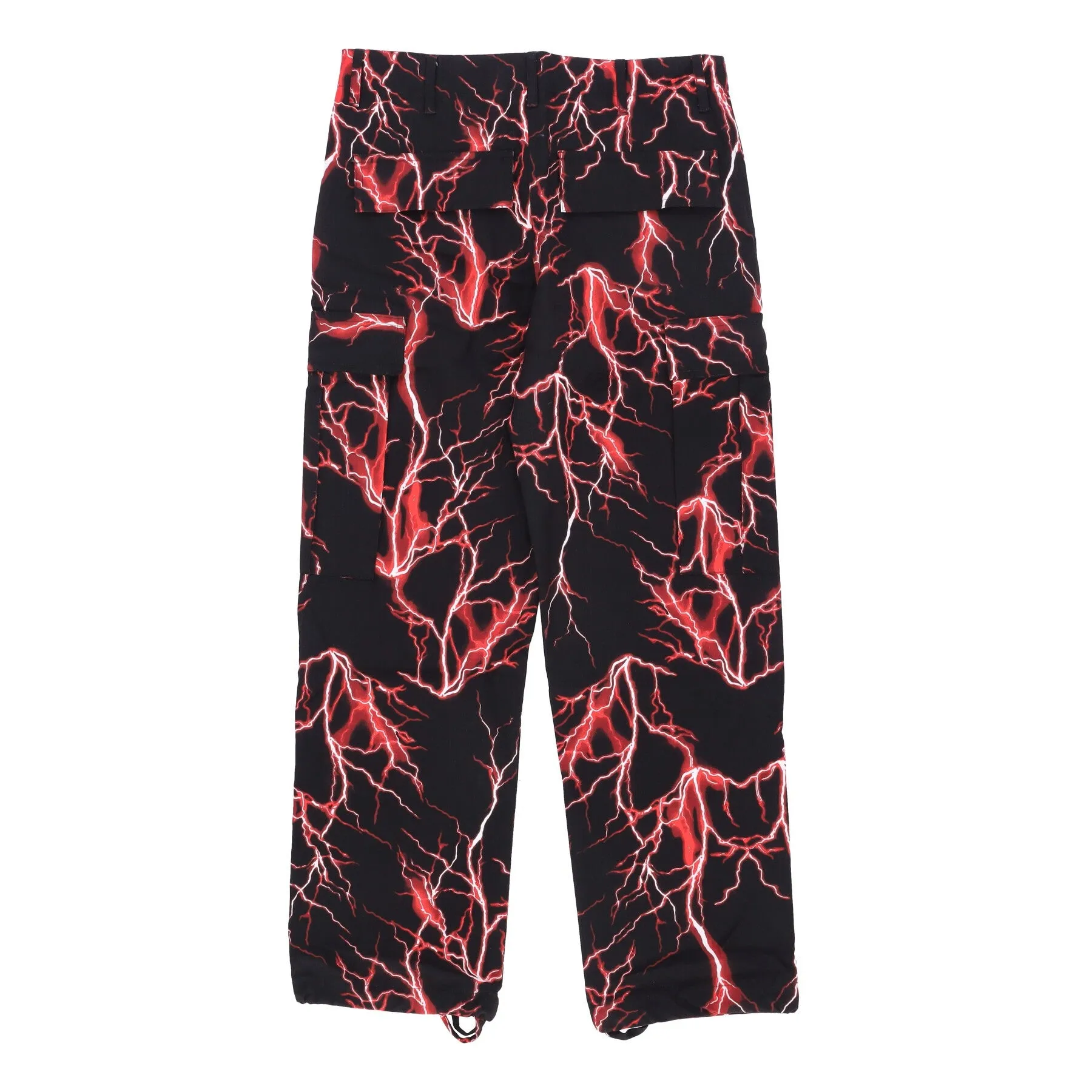 Pantalone Lungo Uomo Lightning Cargo Pants Black/red