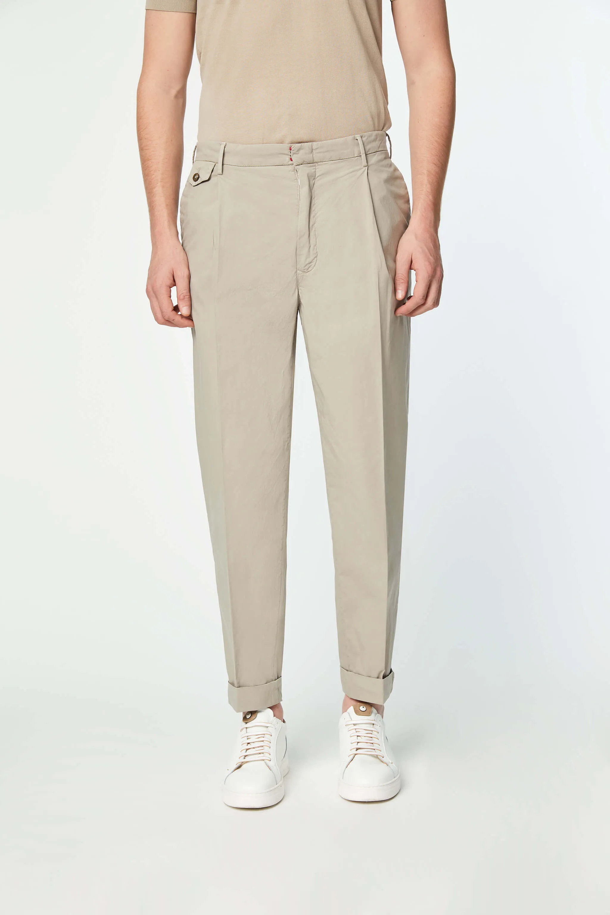 Pantalone MILES tinto capo beige