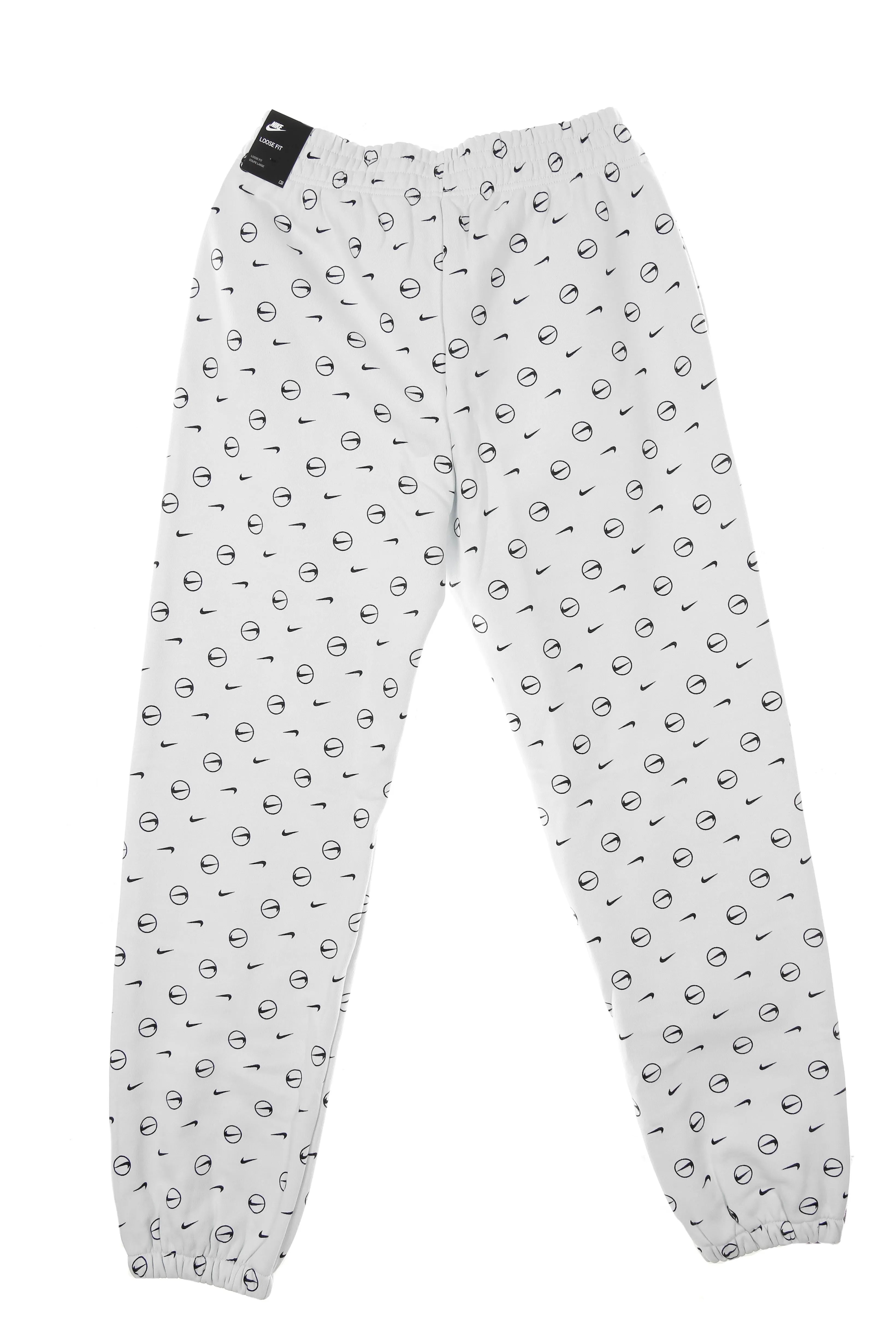 Pantalone Tuta Felpato Donna W Sportswear Pant All Over Print Pack Pure Platinum