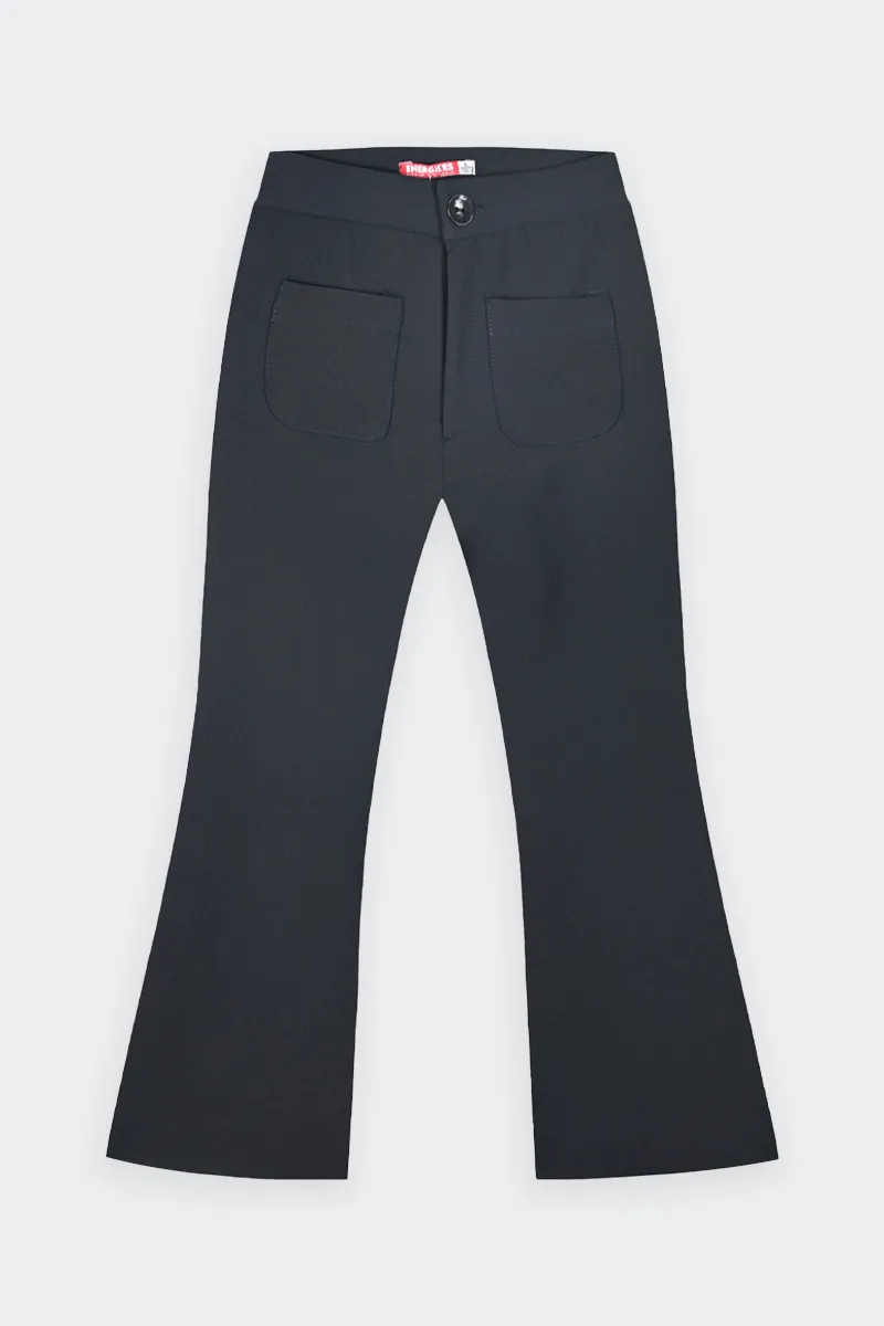 PANTALONI A ZAMPA CON DUE TASCHE BAMBINA