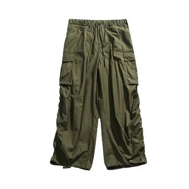 Pantaloni casual wide legs larghi estivi traspiranti da uomo