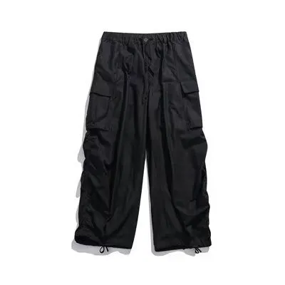 Pantaloni casual wide legs larghi estivi traspiranti da uomo