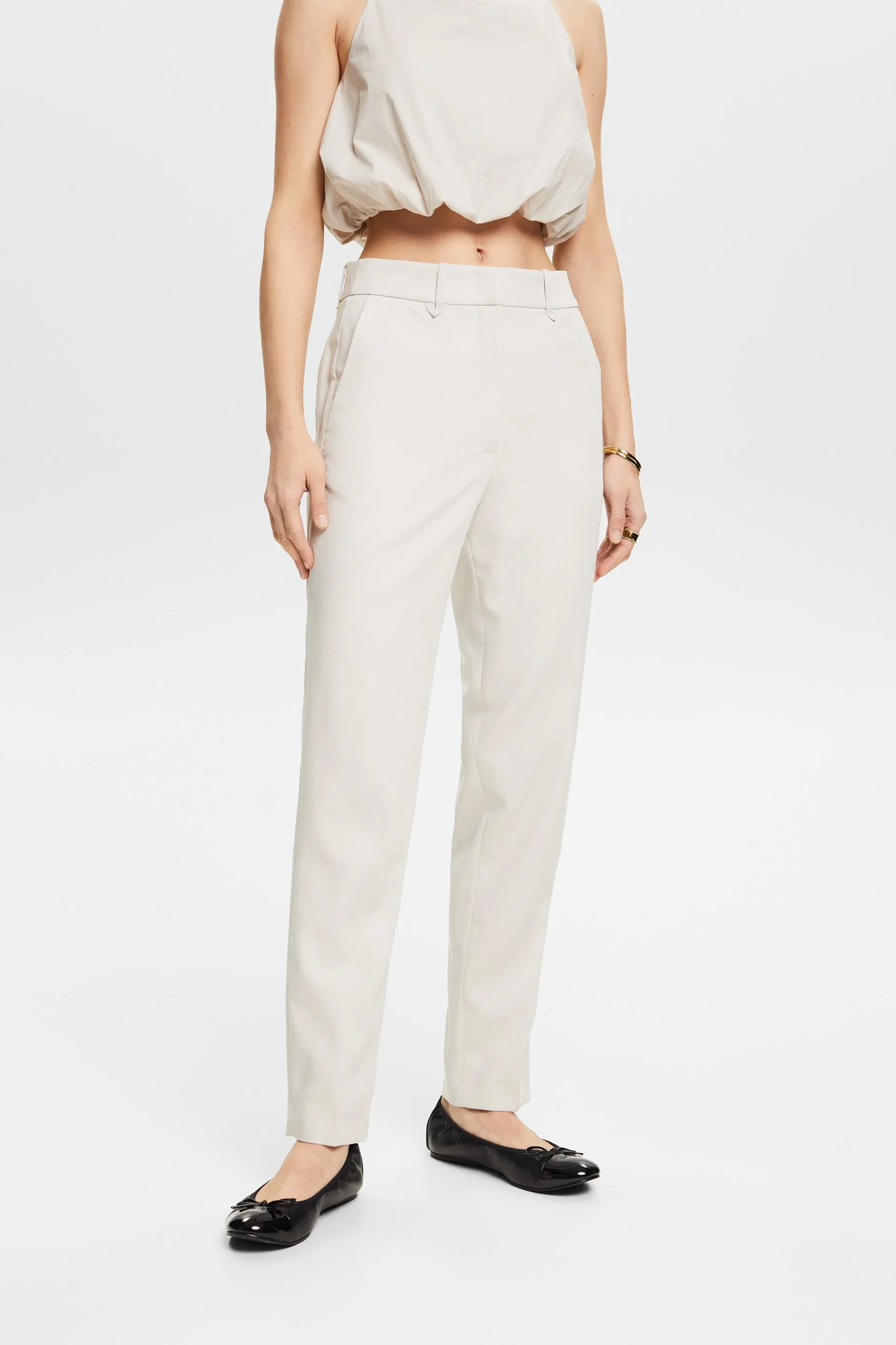 Pantaloni chino a vita media