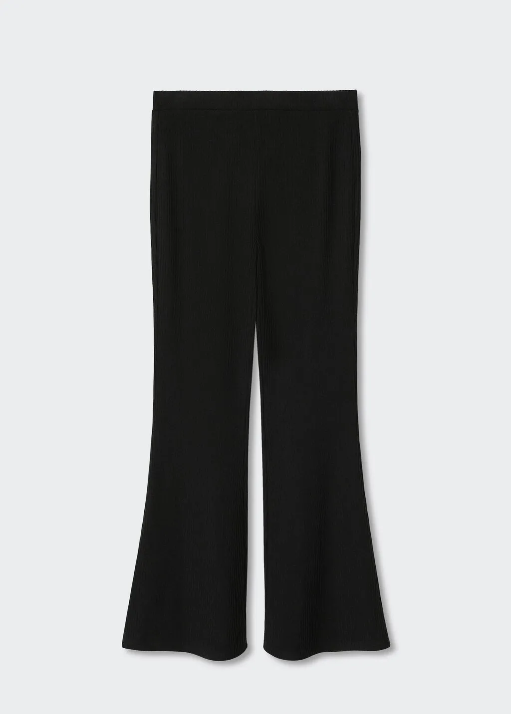 Pantaloni flare a costine