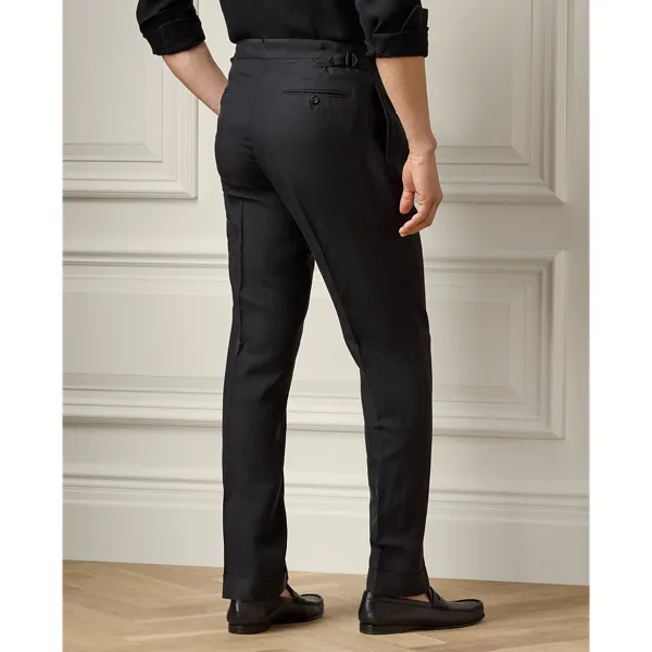 Pantaloni Gregory in seta e lino
