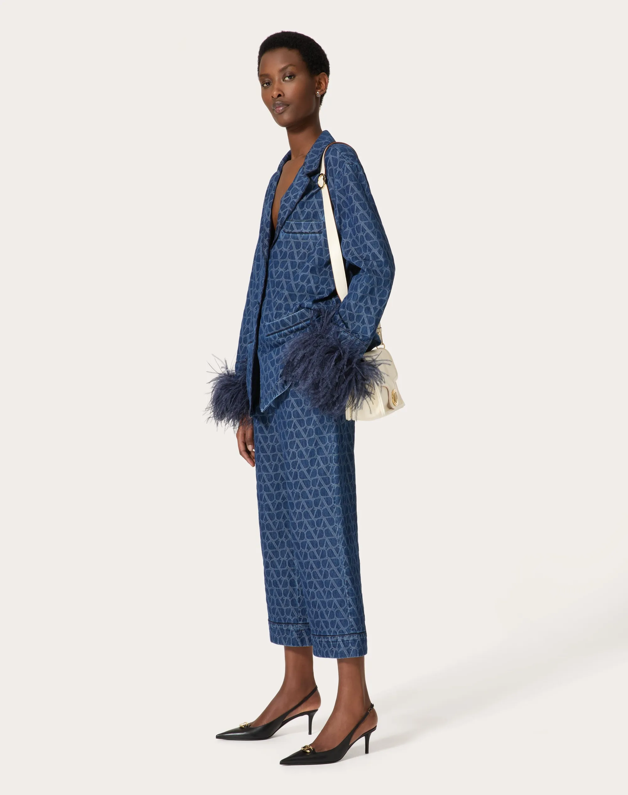 PANTALONI IN DENIM TOILE ICONOGRAPHE MEDIUM BLUE