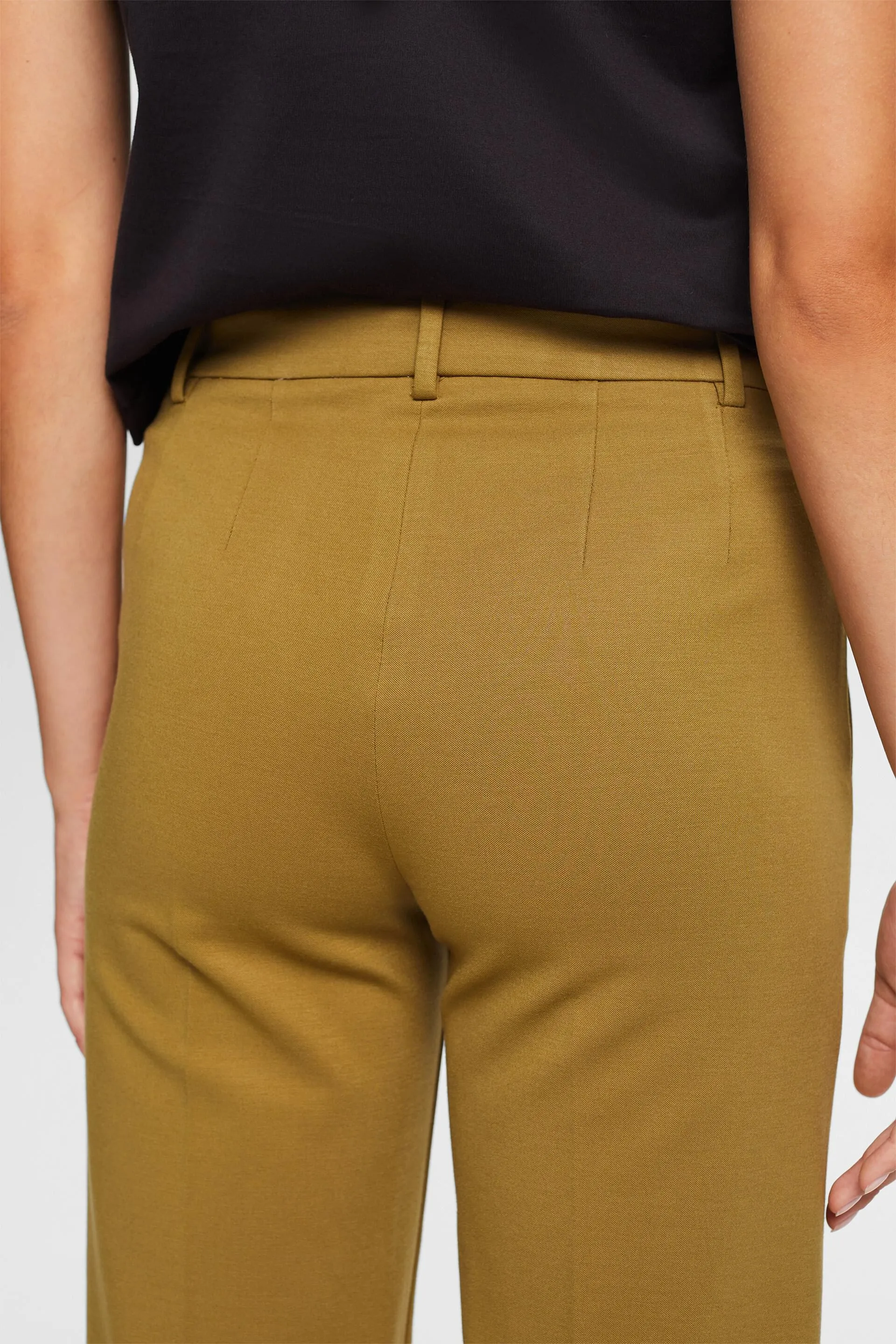 Pantaloni straight fit in jersey punto