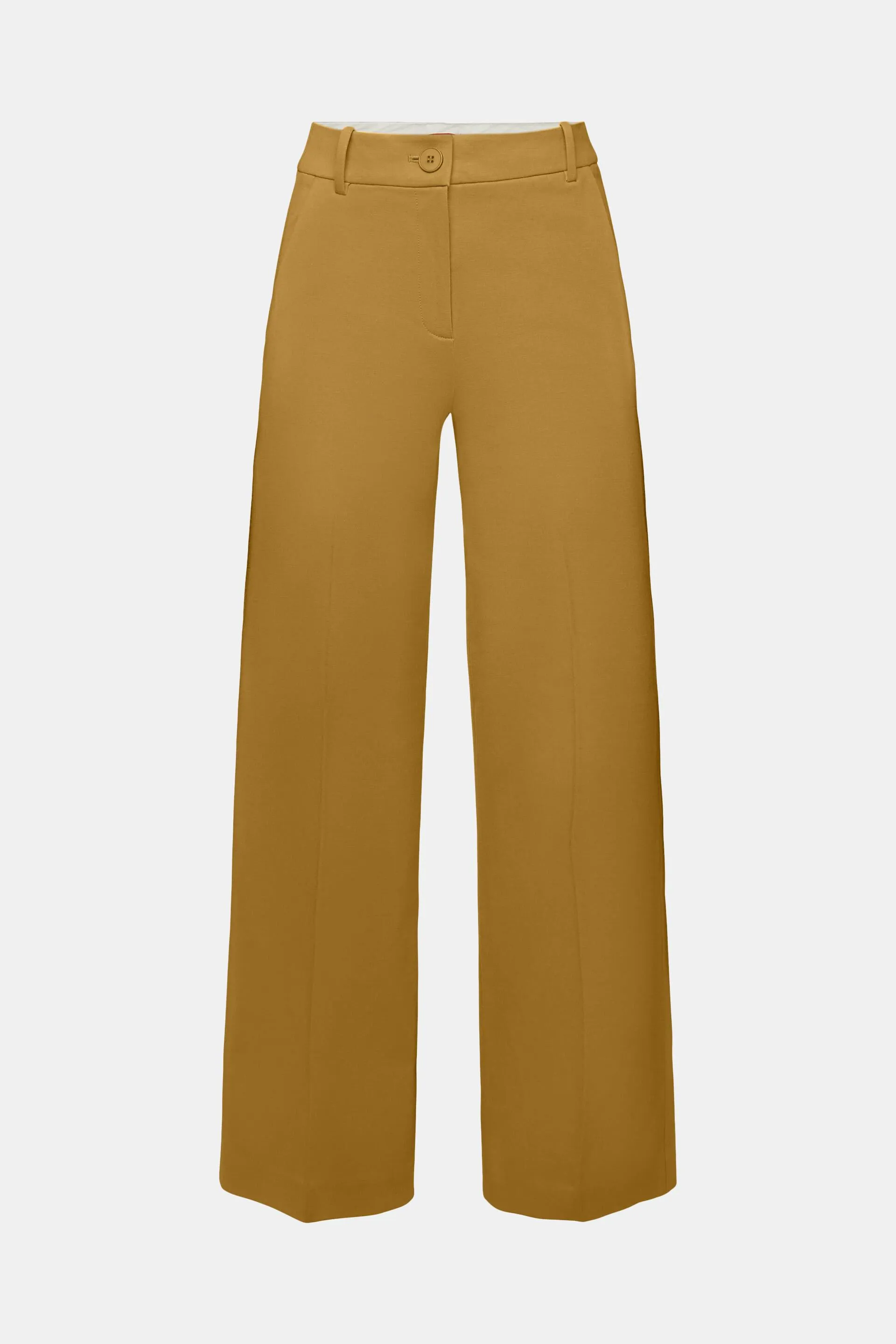 Pantaloni straight fit in jersey punto