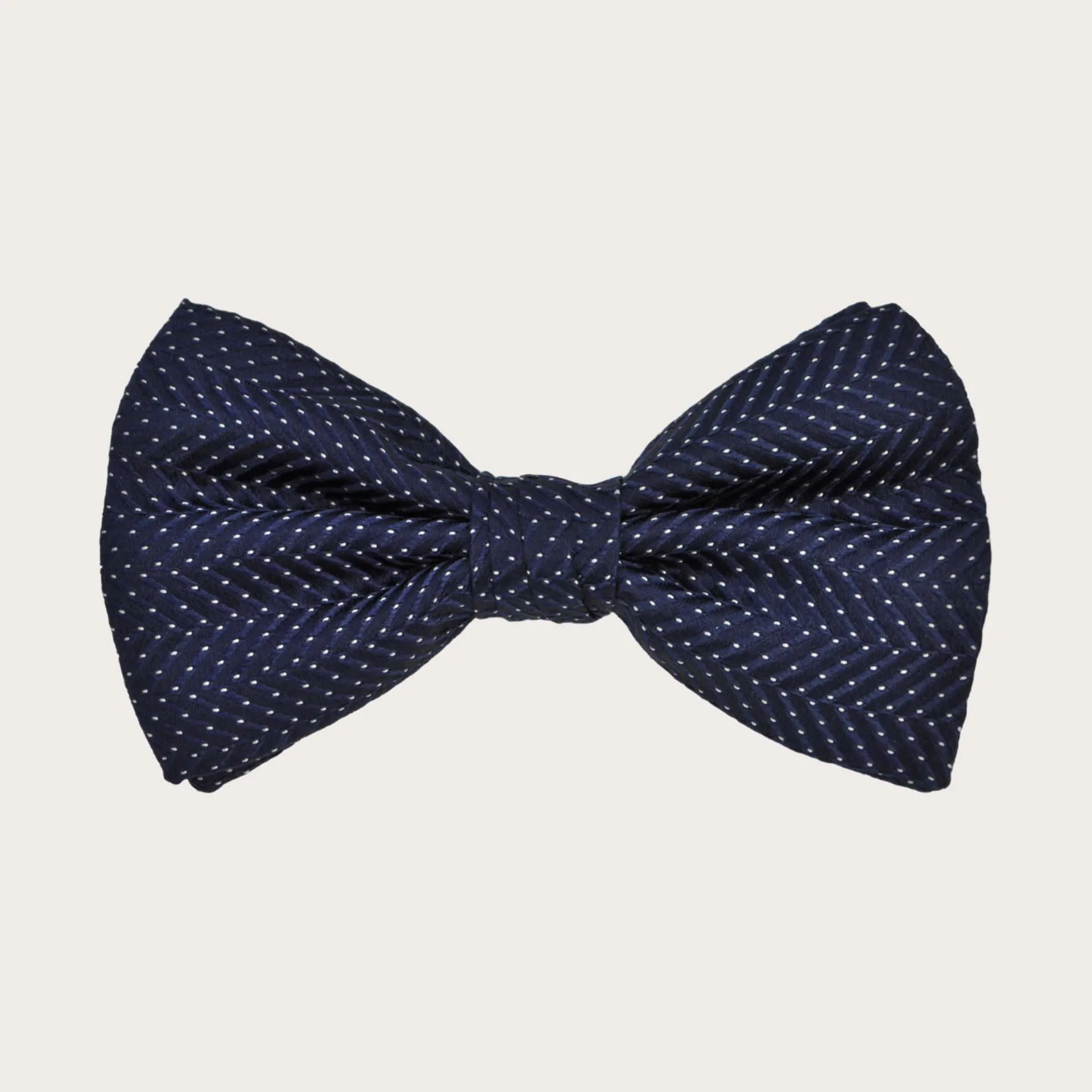 Papillon uomo blu puntaspillo in seta