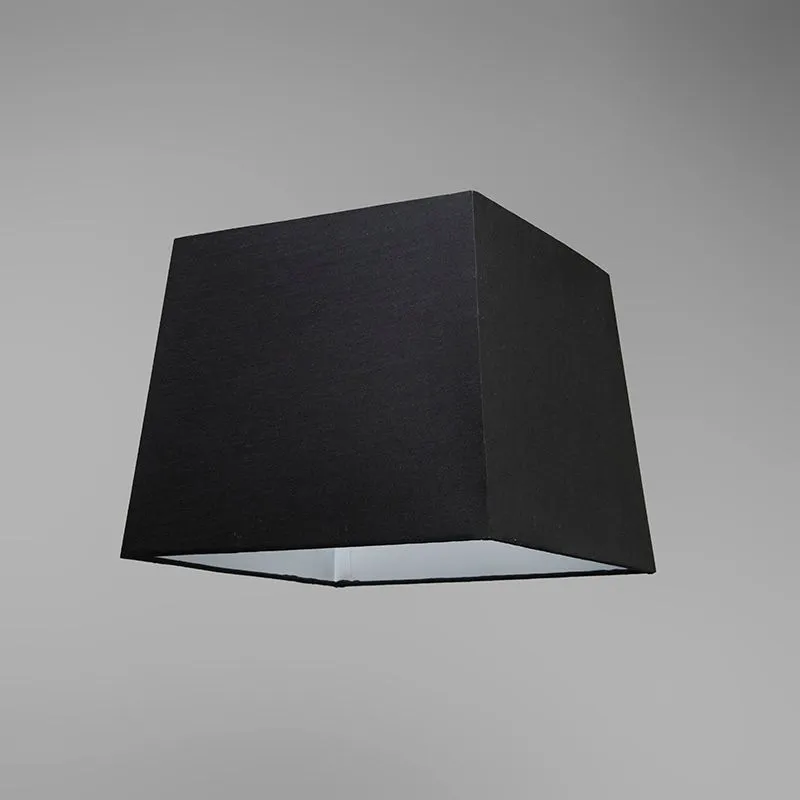 Paralume 30cm quadrato SU E27 nero
