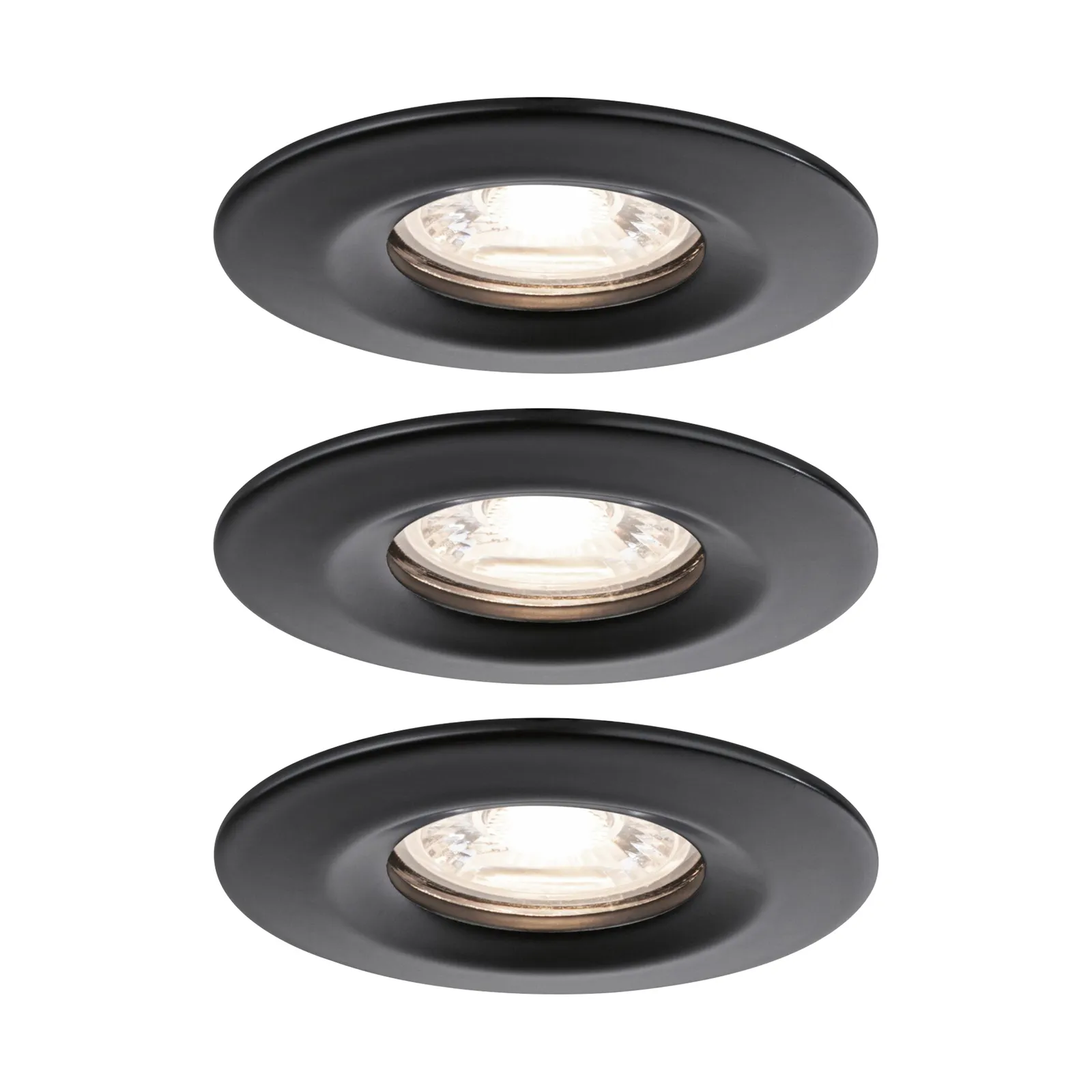 Paulmann Nova Mini spot incasso 3x fisso nero