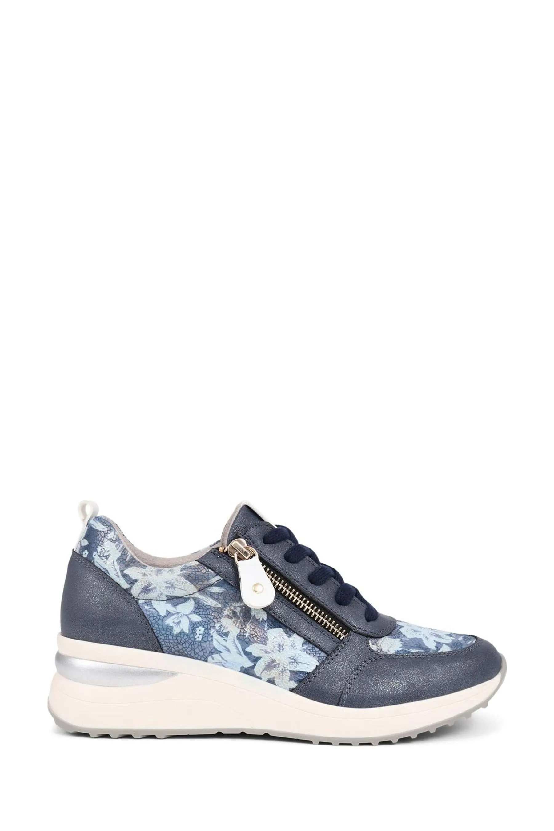Pavers Blu - Floreale Accent - Scarpe da ginnastica con suola imbottita