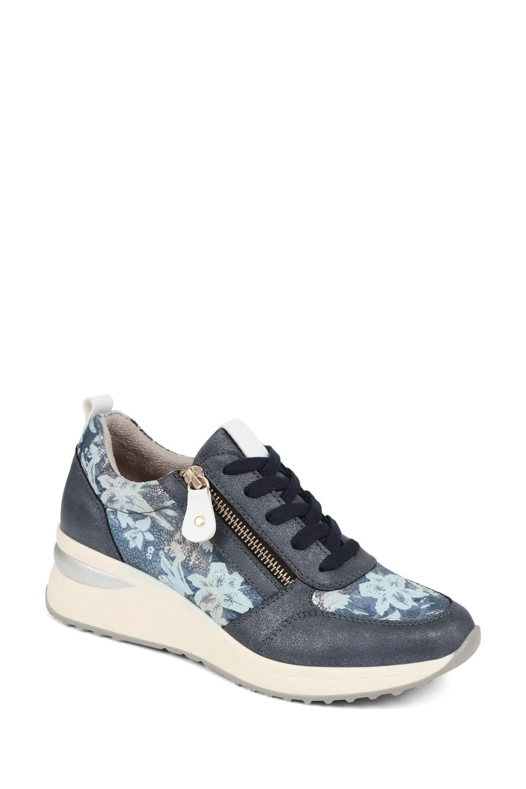Pavers Blu - Floreale Accent - Scarpe da ginnastica con suola imbottita
