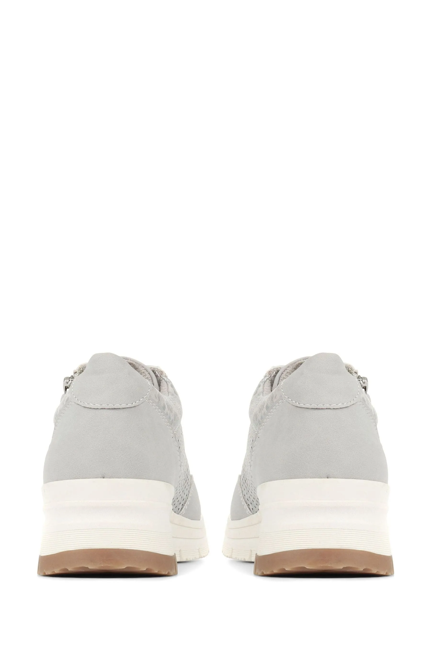 Pavers Grigio - Sneakers stringate con suola spessa