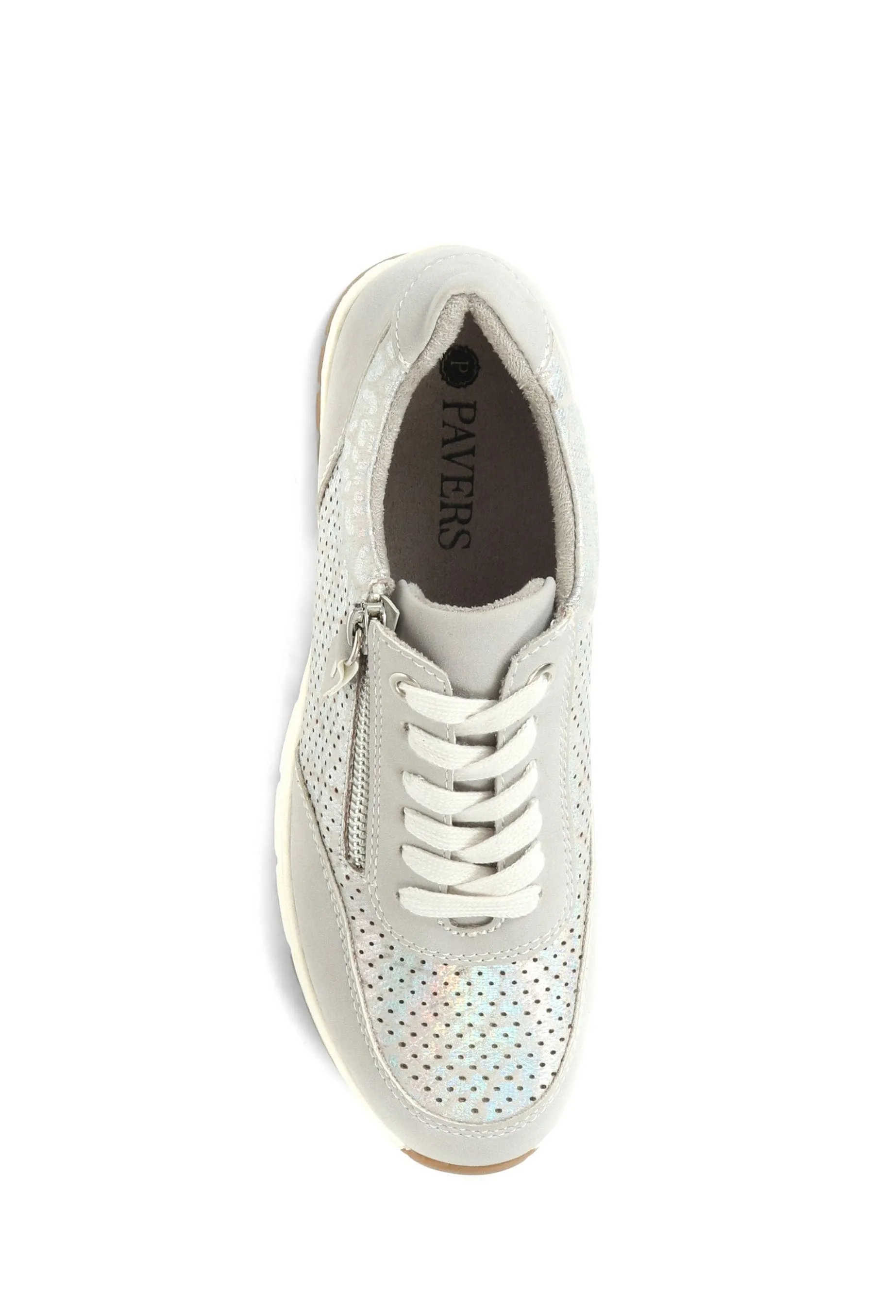 Pavers Grigio - Sneakers stringate con suola spessa