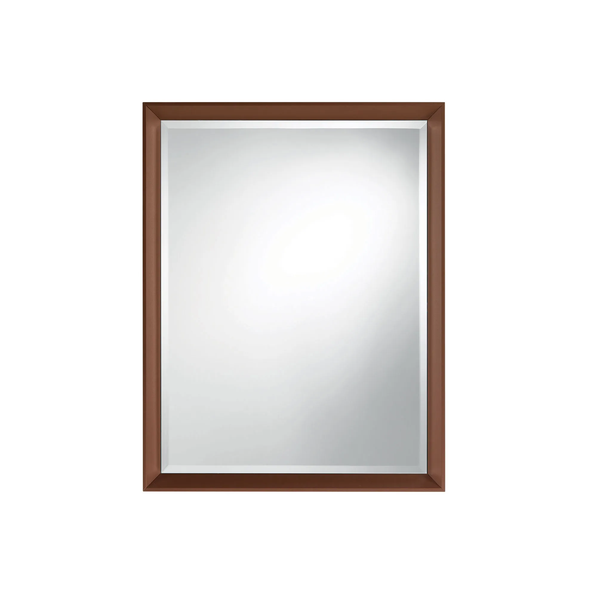 Pezzani  Specchiera moderna con cornice in alluminio verniciato sabbiato Riflesso