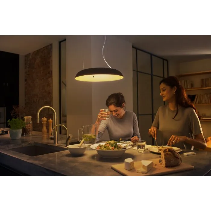 Philips Hue Ambiance White Amaze Lampada a Sospensione LED Nero, 1-Luce, Telecomando