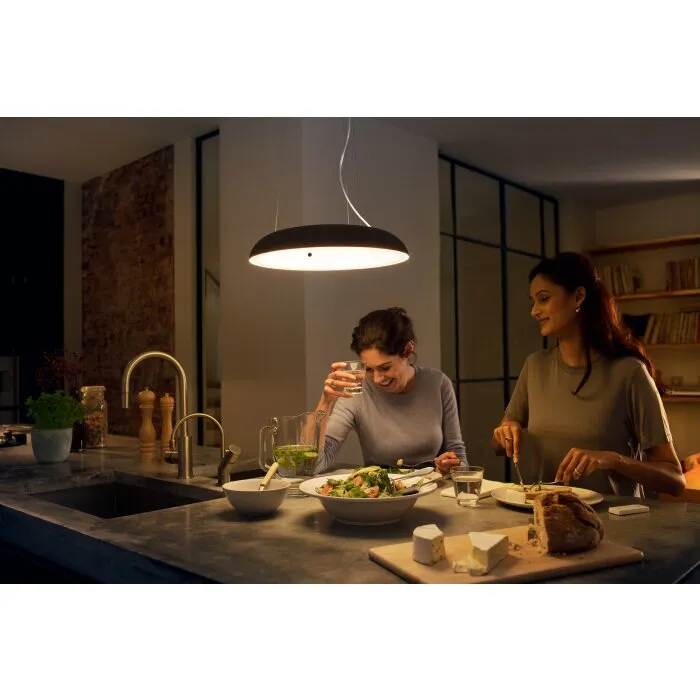 Philips Hue Ambiance White Amaze Lampada a Sospensione LED Nero, 1-Luce, Telecomando