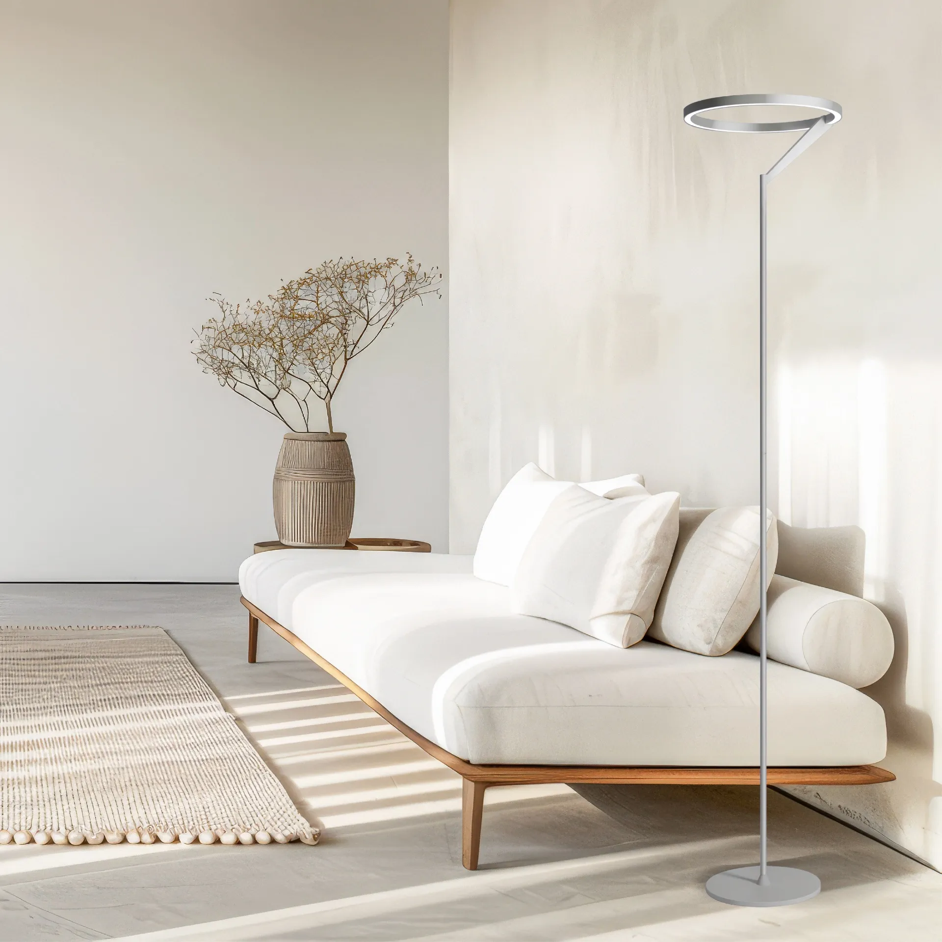 Piantana Design Moderno Meridiana Vivida Led 27w Touch Dimmer 3000k- 4000k