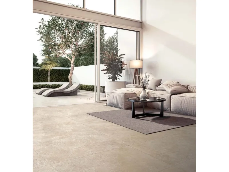 Piastrella in gres porcellanato Capua beige naturale 60x120 cm 1,44 m²