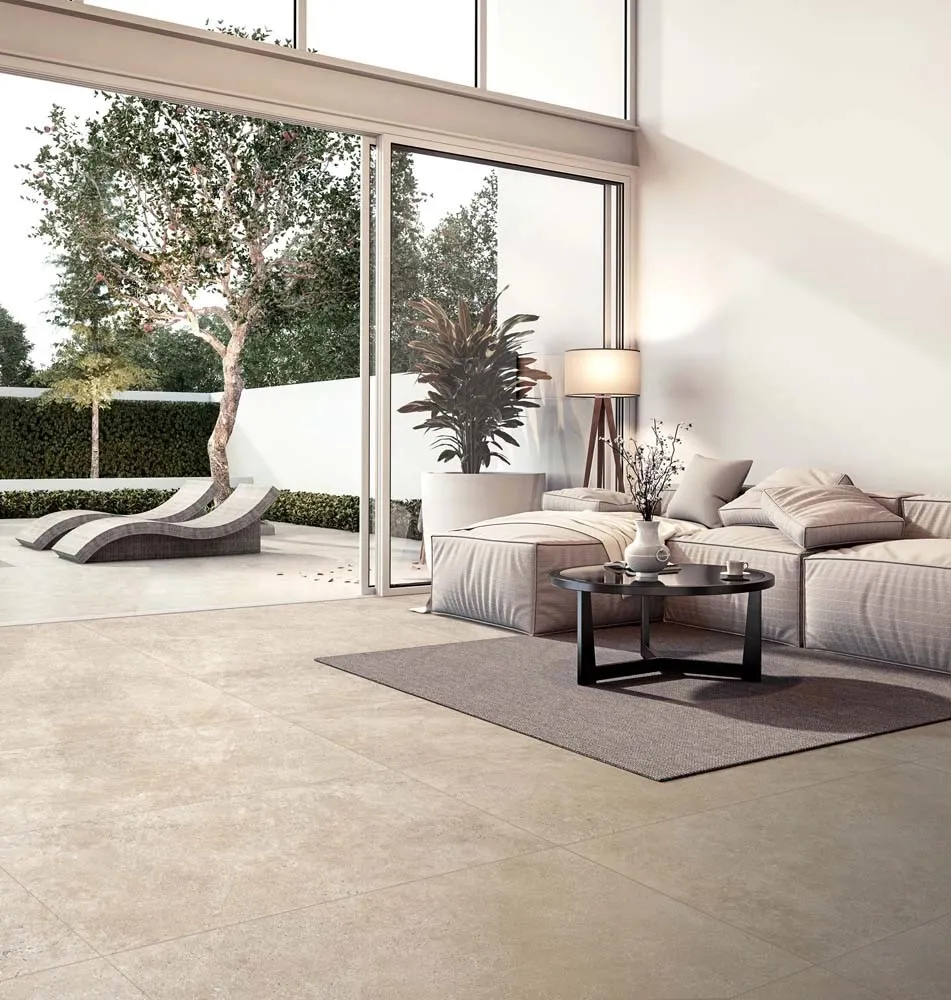 Piastrella in gres porcellanato Capua beige naturale 60x120 cm 1,44 m²