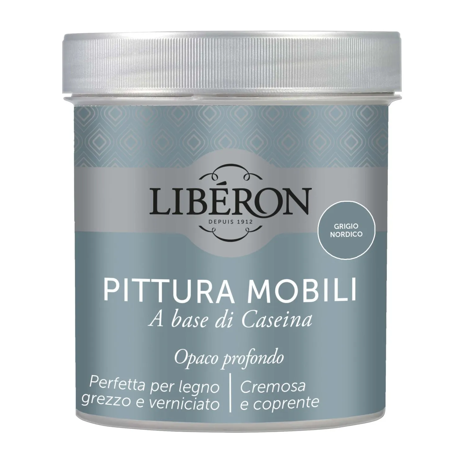 Pittura Mobili a base di Caseina Grigio nordico 0,5 l