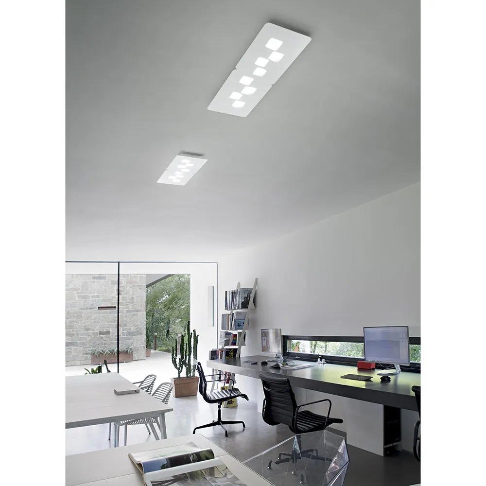 Plafoniera GEA LUCE – BILBAO Alluminio L. 65×28
