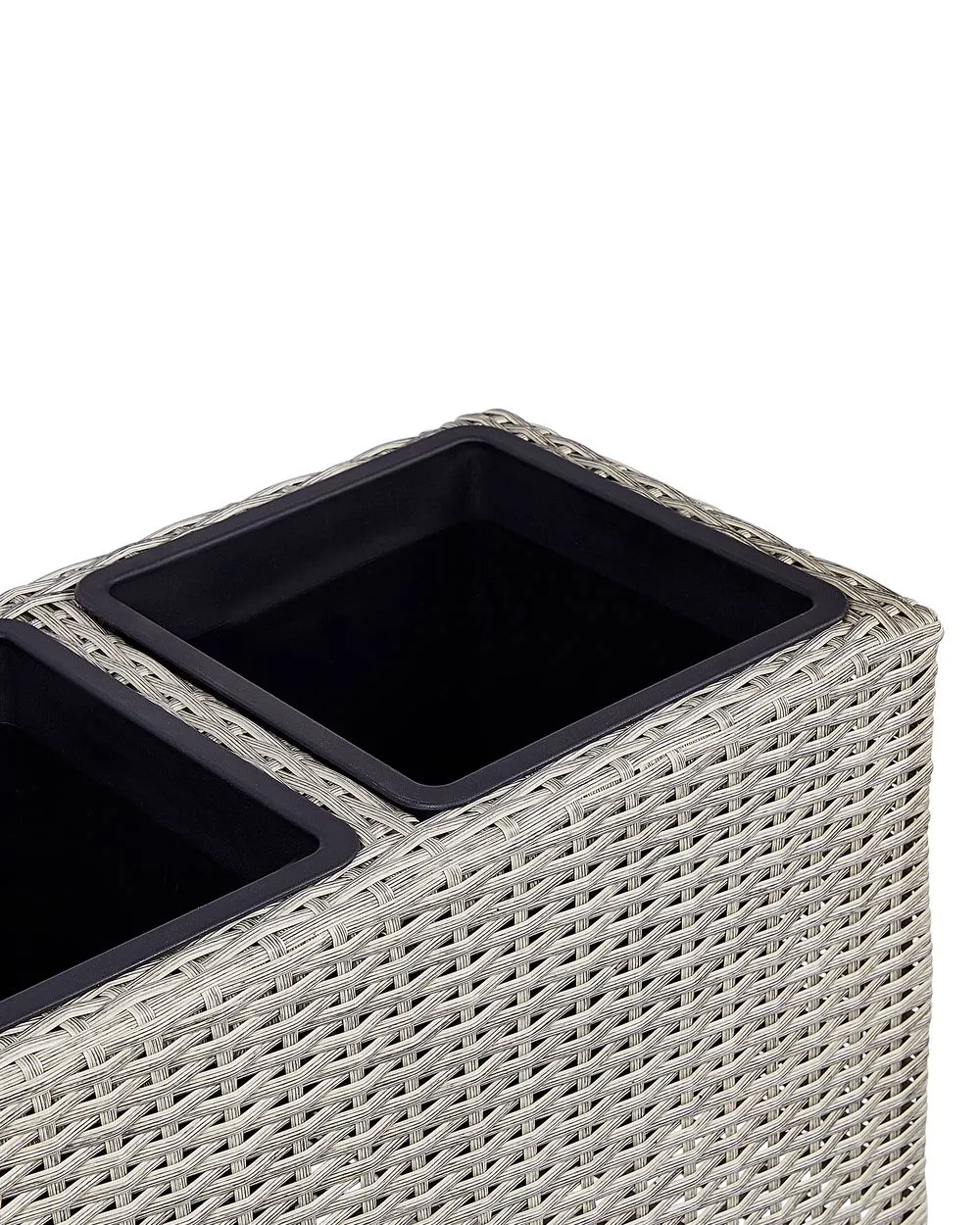 Plant Pot BELLIS PE Rattan 82 cm Light Brown