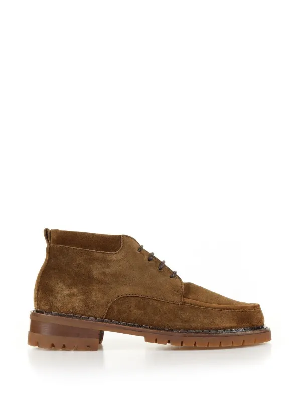 Polacco in suede con lacci
