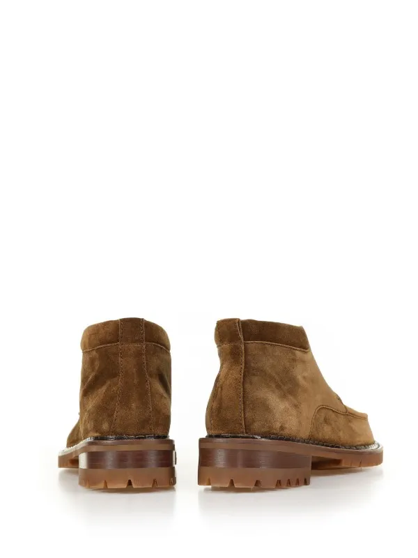 Polacco in suede con lacci