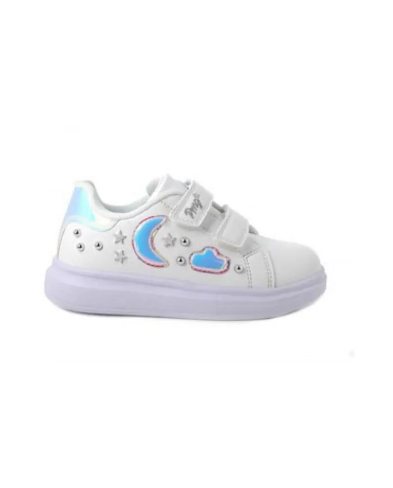 PRIMIGI 3964900 scarpe bambina pelle bianco strappo borchie