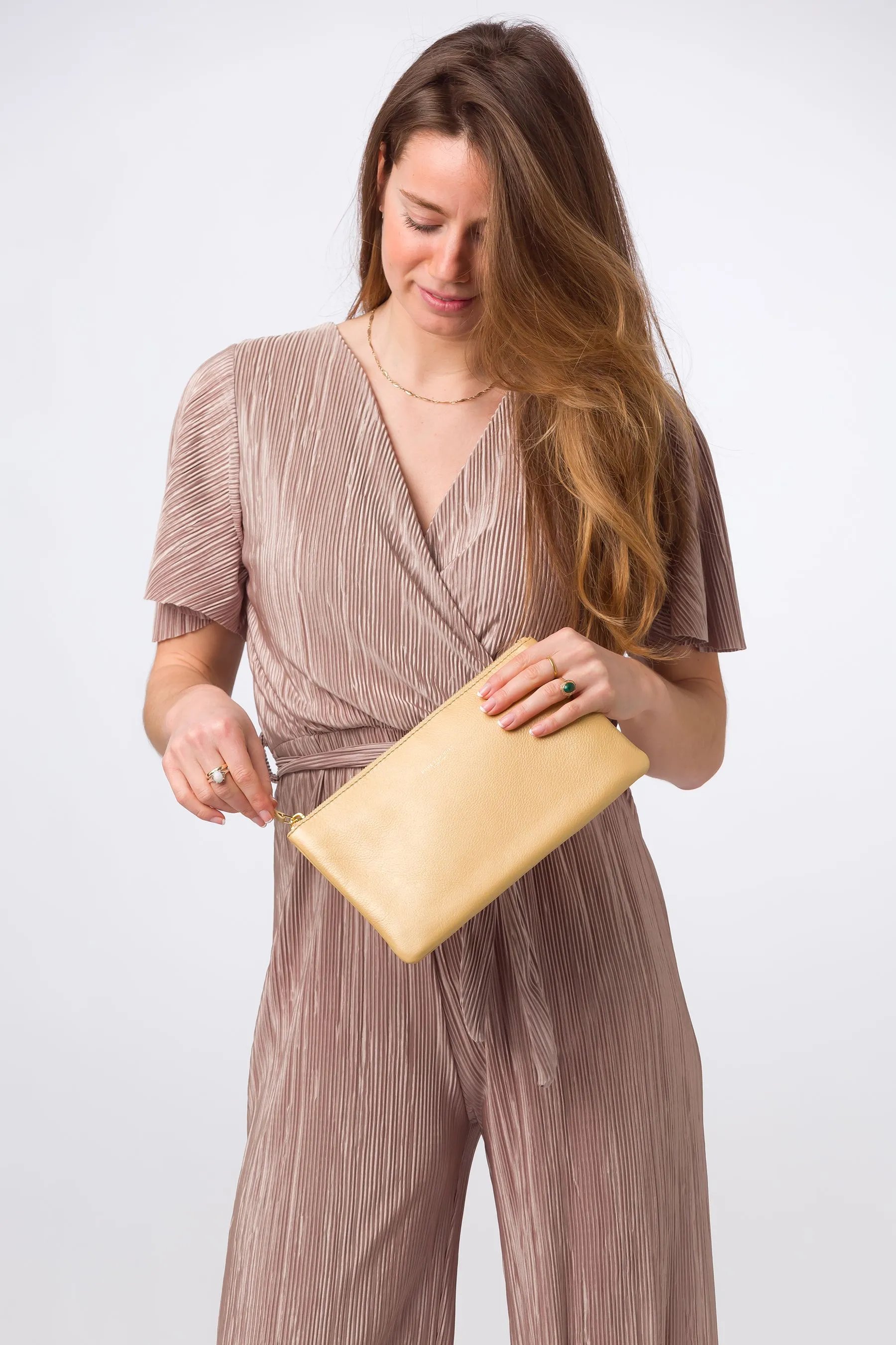 Pure Luxuries London Wilmslow - Borsa pochette in pelle nappa