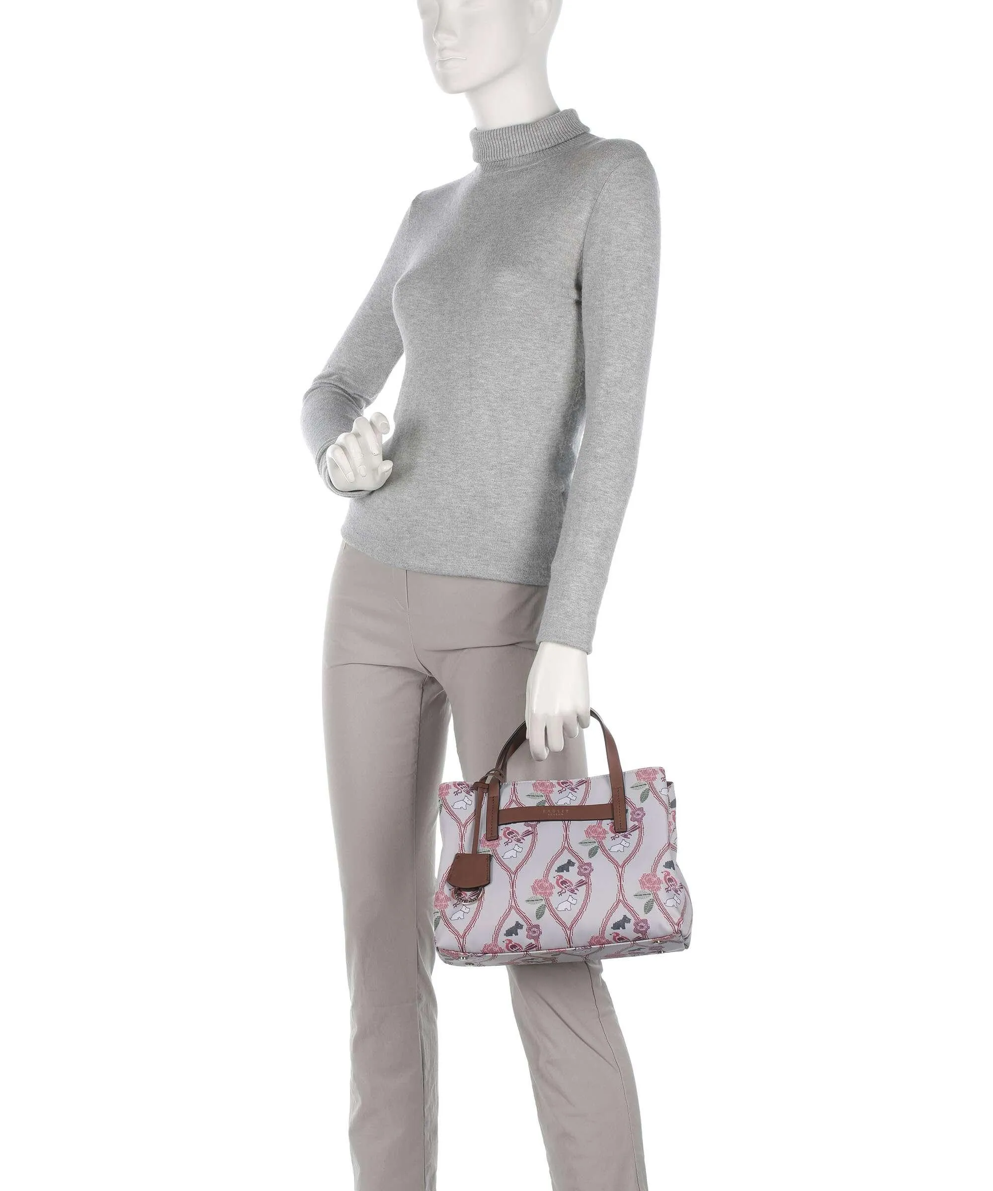  Radley London Finsbury Park Borsa a mano poliestere riciclato, poliestere grigio chiaro  