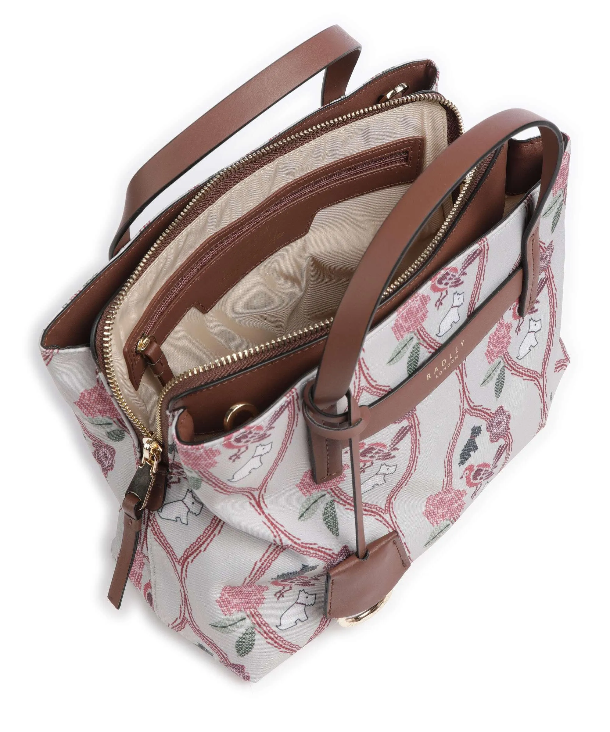 Radley London Finsbury Park Borsa a mano poliestere riciclato, poliestere grigio chiaro  