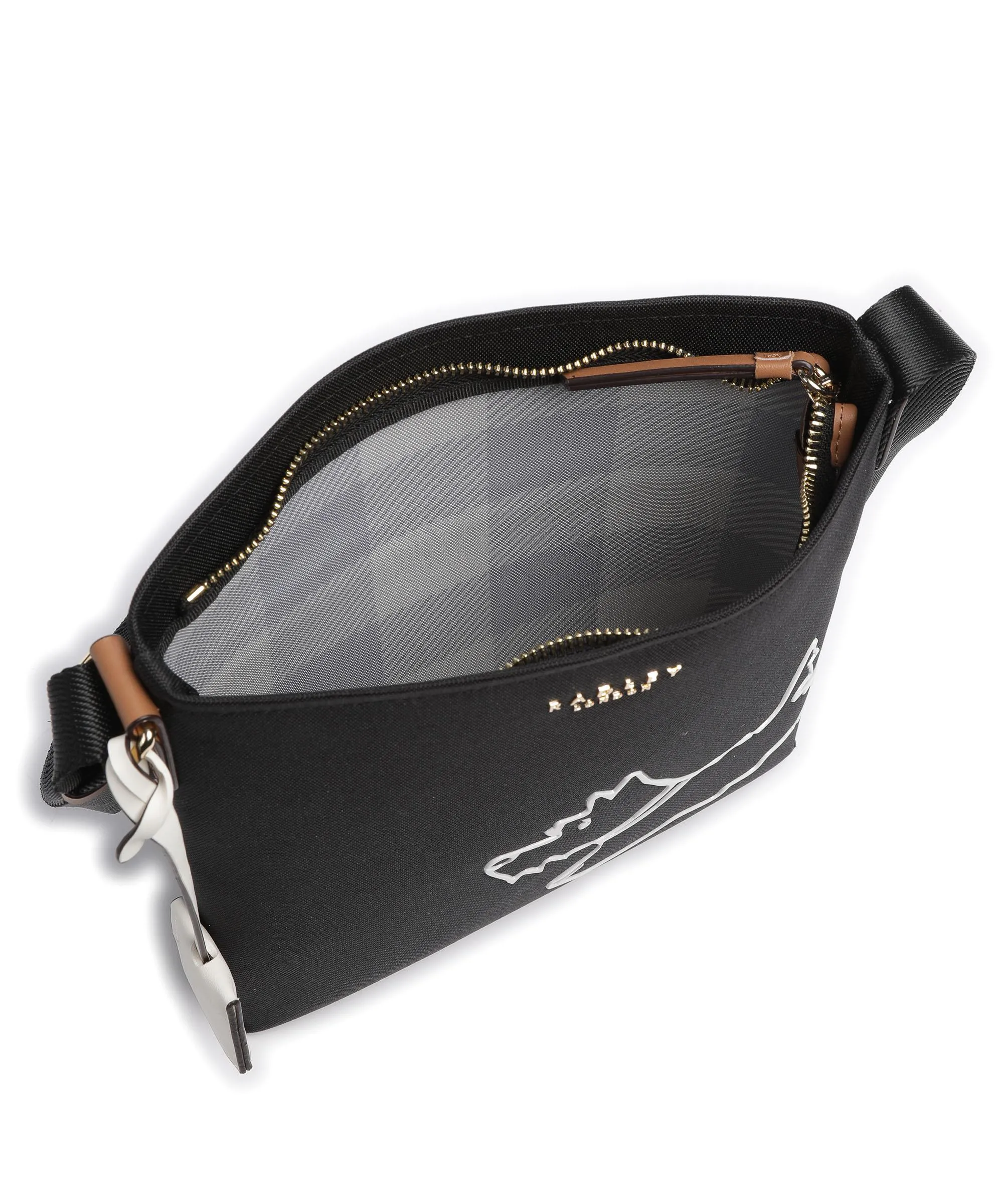  Radley London Palace Gardens Borsa a tracolla poliestere riciclato nero  